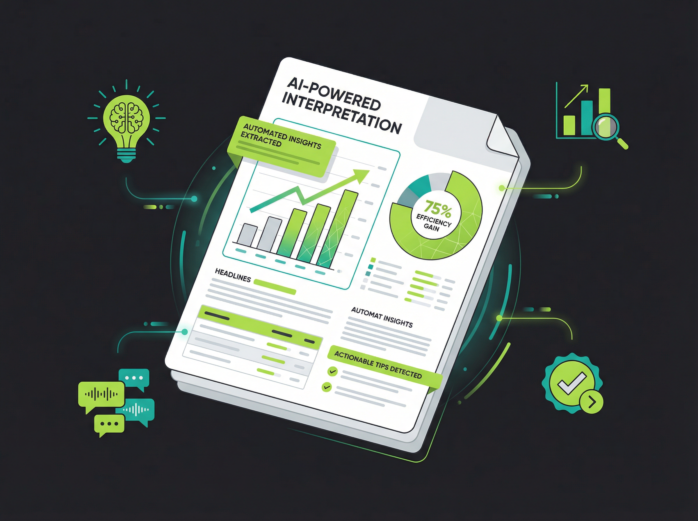 AI interpretation and actionable reports